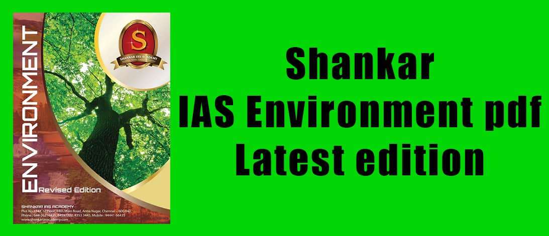 Shankar IAS Environment pdf Latest edition