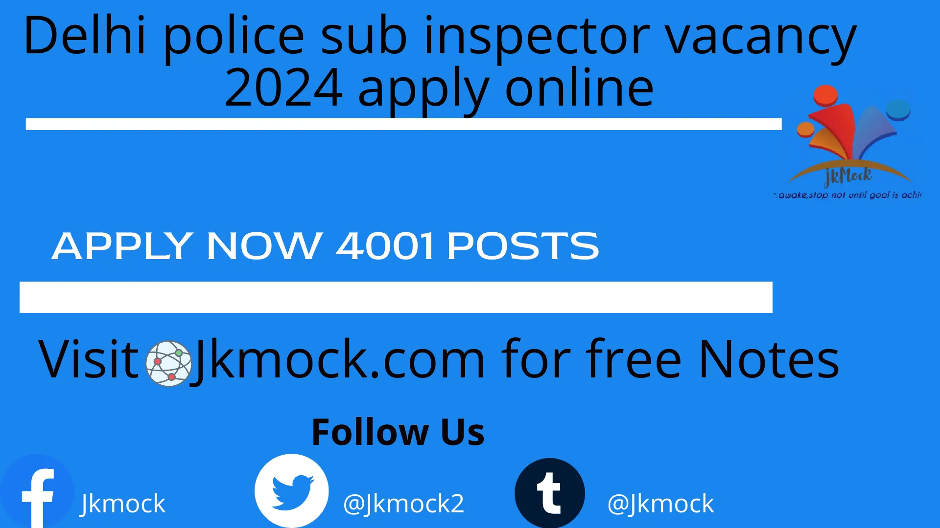 Delhi police sub inspector vacancy 2024 apply Now